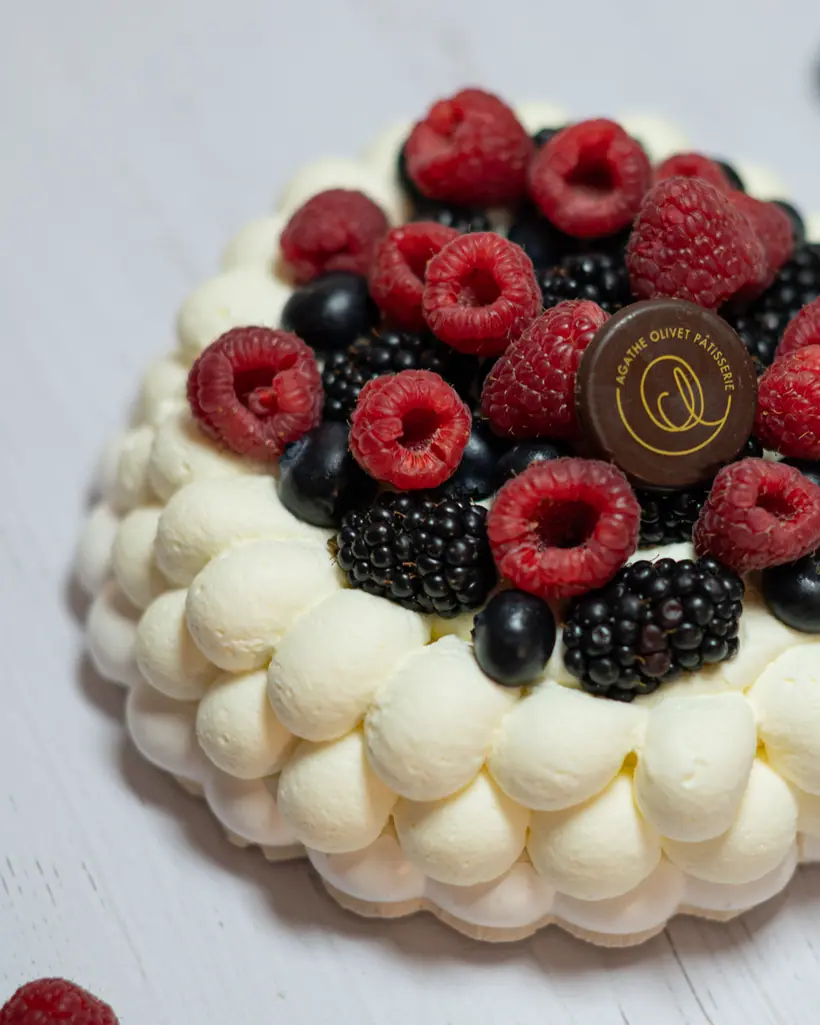 Pavlova aux fruits rouges de saison